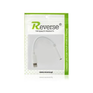 Adapter REVERSE iPhone/Jack 3.5 mm biały