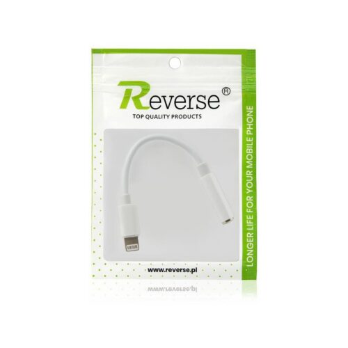 Adapter REVERSE iPhone/Jack 3.5 mm biały