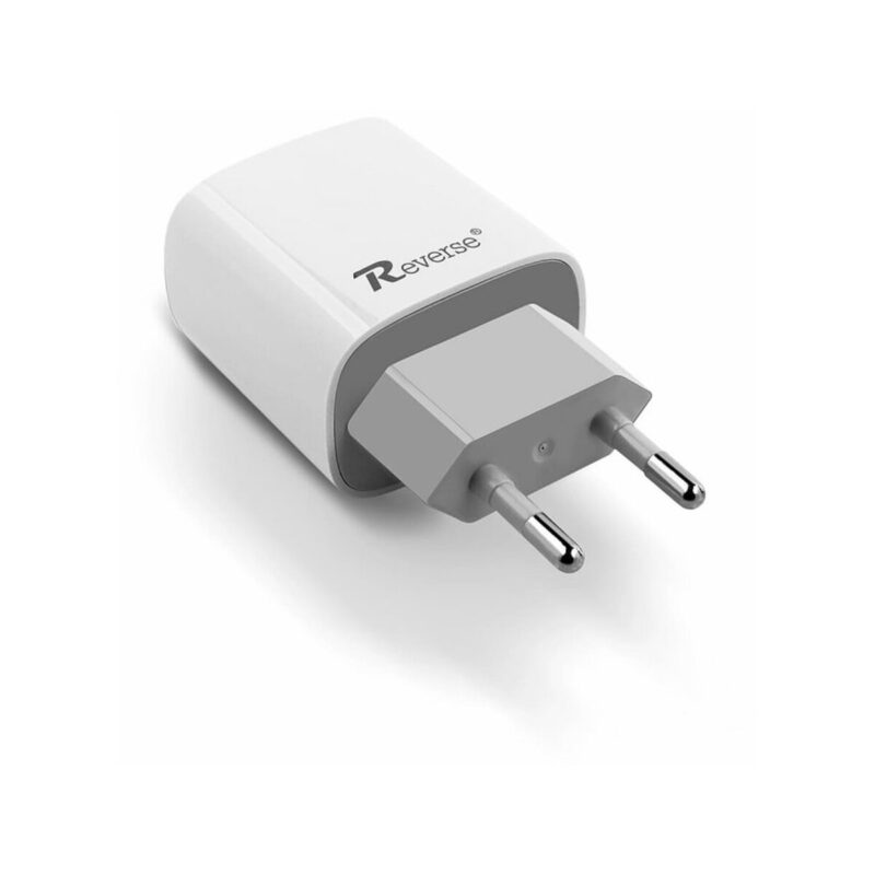 Ładowarka sieciowa REVERSE U58 1xType C 3A, 20W, Power Delivery biały