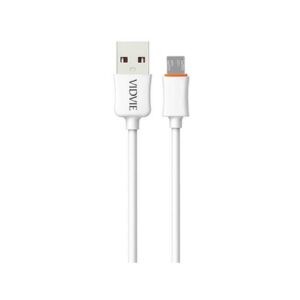 Kabel VIDVIE CB443-2 USB/Micro 2.4A, 2m biały