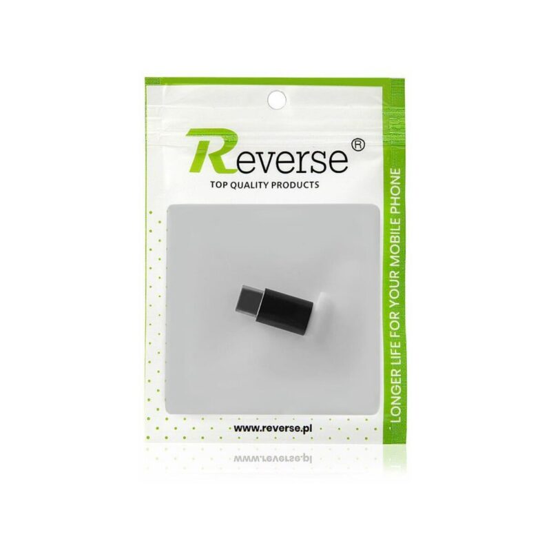 Adapter REVERSE Micro/Type C czarny