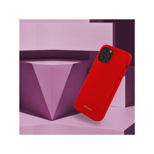 Etui MERCURY Silicone do Samsung A71 5G czerwony