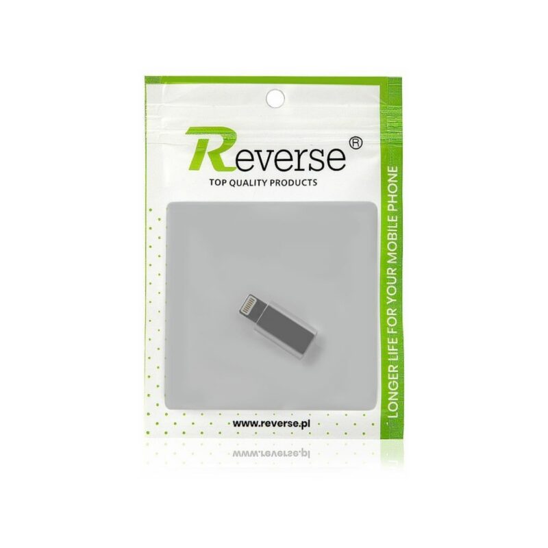 10921-large-default-adapter-reverse-micro-iphone-srebrny Adapter REVERSE Micro/iPhone srebrny