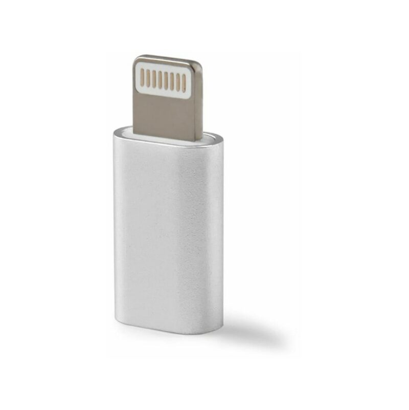 10923-large-default-adapter-reverse-micro-iphone-srebrny Adapter REVERSE Micro/iPhone srebrny