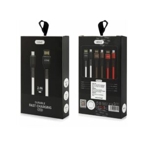 Kabel VIDVIE CB439 USB/Micro 2.4A, 1m brąz