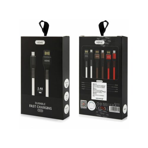 Kabel VIDVIE CB439 USB/Micro 2.4A, 1m brąz
