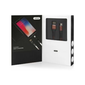 Kabel VIDVIE CB439 USB/Micro 2.4A, 1m brąz