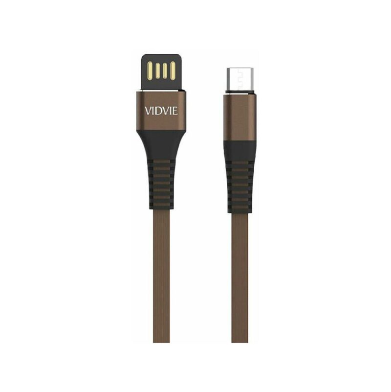 Kabel VIDVIE CB439 USB/Micro 2.4A, 1m brąz