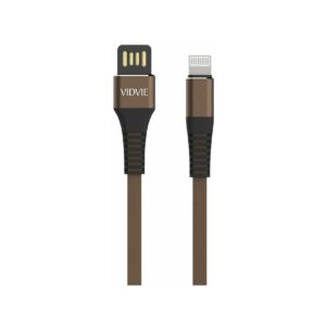 Kabel VIDVIE CB439 USB/iPhone 2.4A, 1m brąz