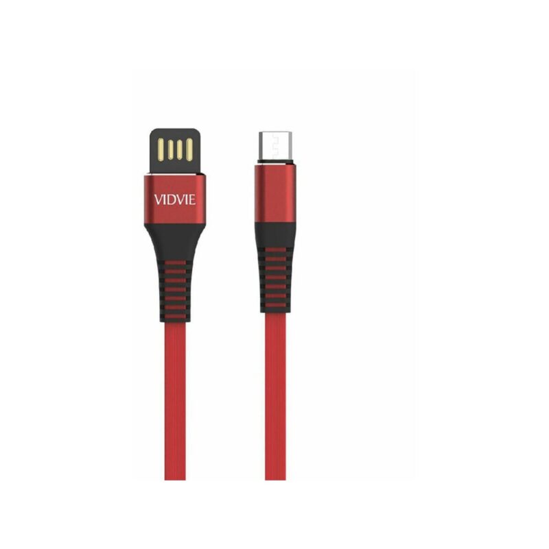 Kabel VIDVIE CB439 USB/Micro 2.4A, 1m czerwony