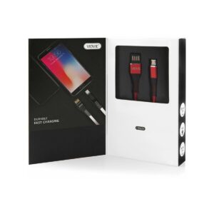 Kabel VIDVIE CB439 USB/Micro 2.4A, 1m czerwony