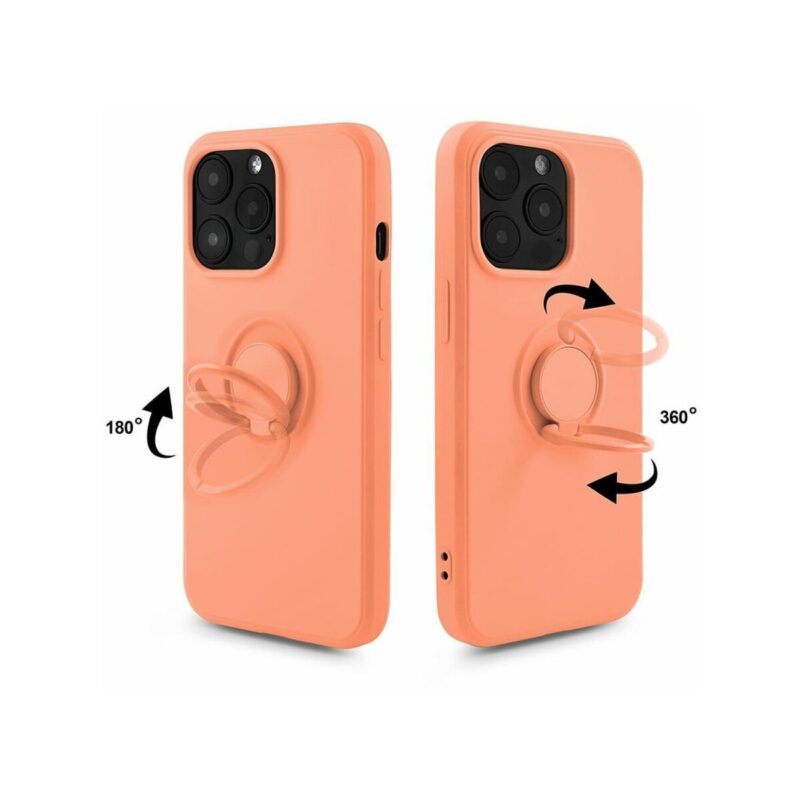 Etui FINGER RING do Apple iPhone 13 PRO pomarańczowy