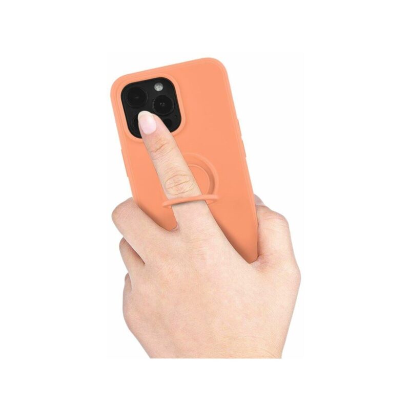 Etui FINGER RING do Apple iPhone 13 PRO pomarańczowy