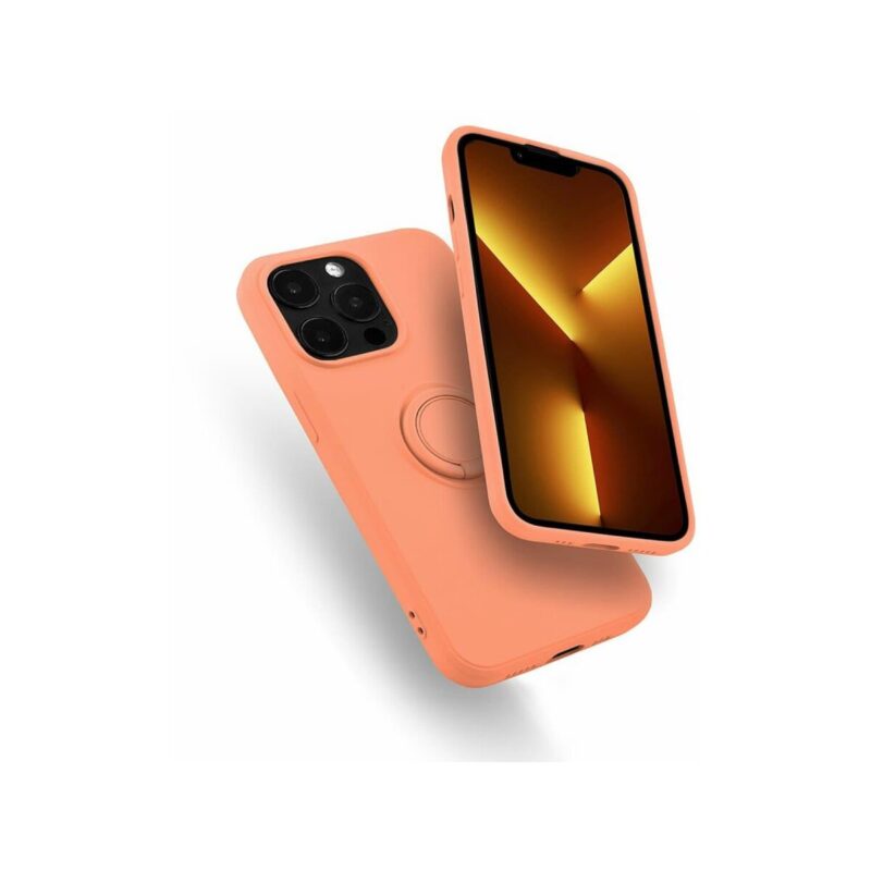 Etui FINGER RING do Apple iPhone 13 PRO pomarańczowy