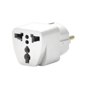 Adapter gniazdka z PL na UK/USA biały