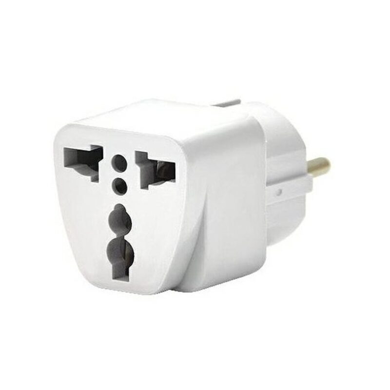 Adapter gniazdka z PL na UK/USA biały