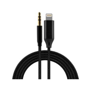 Kabel REVERSE Iphone/Jack 3.5mm 1m czarny BAG