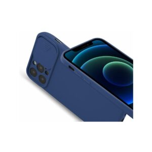 Etui CAMERA PROTECT do Samsung A12 granatowy