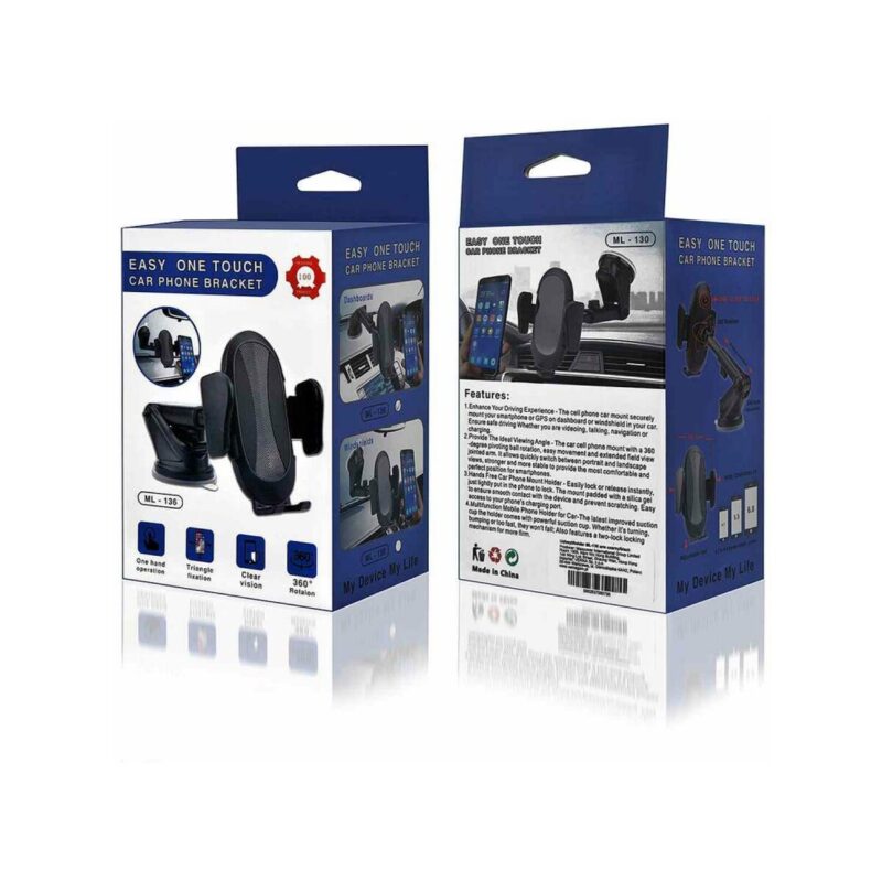 Uchwyt samochodowy ML-136 Do Szyby czarny