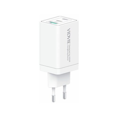 Ładowarka sieciowa VIDVIE PLE242 1xUSB + 2xType C 3A 67W biały