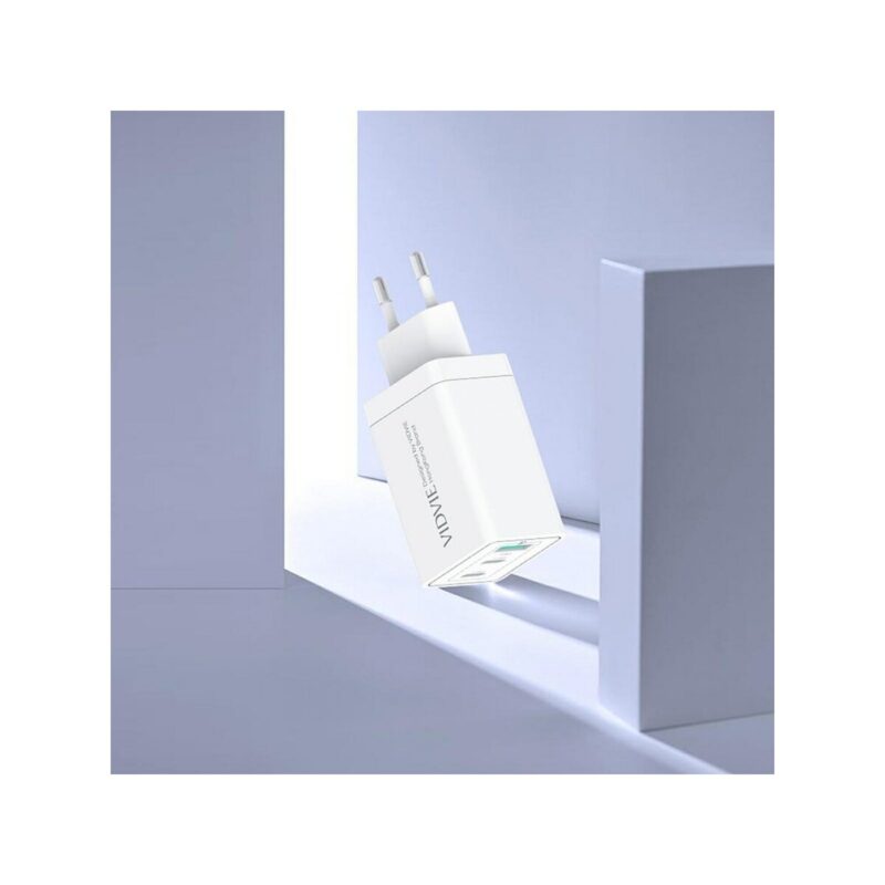Ładowarka sieciowa VIDVIE PLE242 1xUSB + 2xType C 3A 67W biały