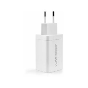 Ładowarka sieciowa VIDVIE PLE242 1xUSB + 2xType C 3A 67W biały