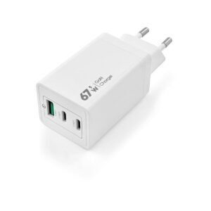 Ładowarka sieciowa VIDVIE PLE242 1xUSB + 2xType C 3A 67W biały