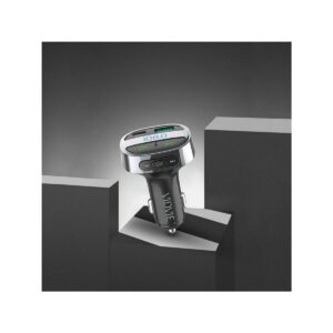 Ładowarka samochodowa FM transmiter VIDVIE FM02 1xUSB + 1xType C USB 18 W + Type-C 30W czarny