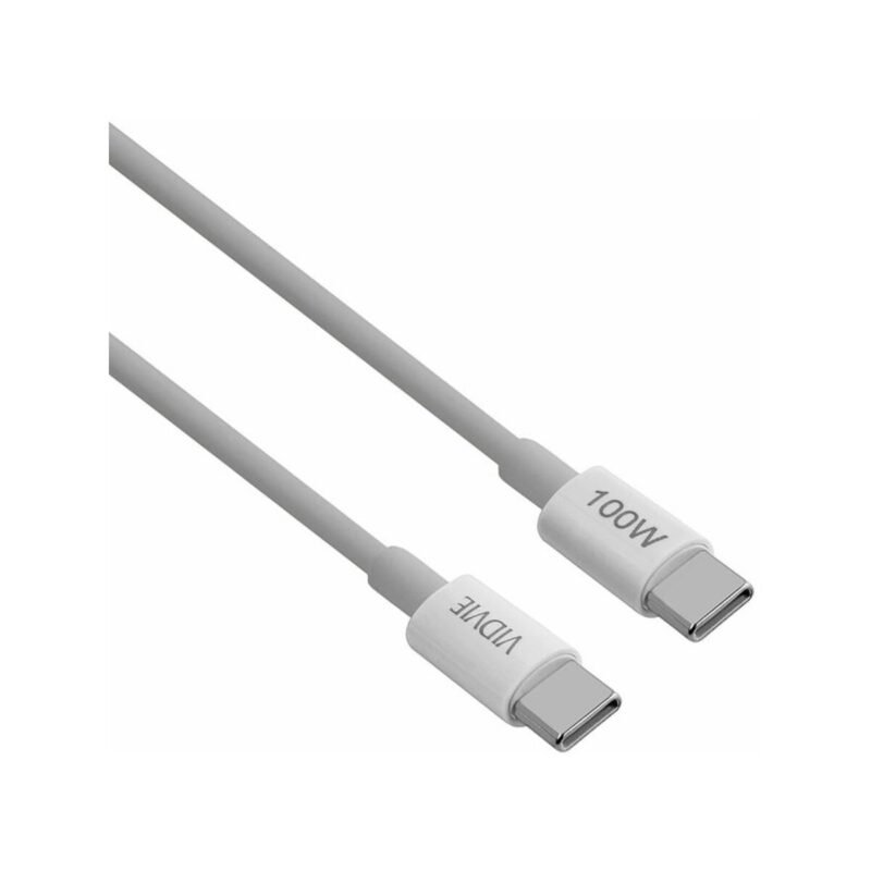 Kabel VIDVIE CB4013 Type C/Type C PD 100W 1m biały