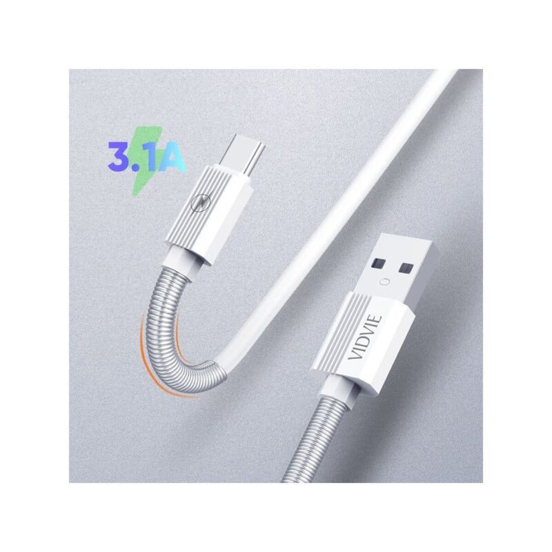 Kabel VIDVIE C510 USB/Type C 3,1A, 1m biały