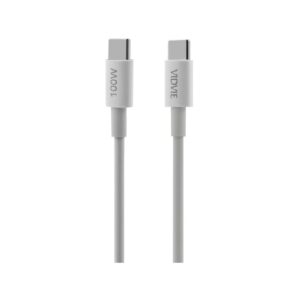 Kabel VIDVIE CB4013 Type C/Type C PD 100W 1m biały