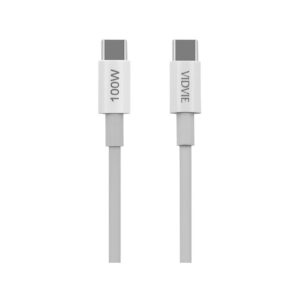 Kabel VIDVIE CB4013 Type C/Type C PD 100W 1m biały