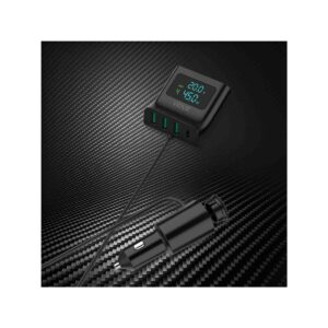 Ładowarka samochodowa VIDVIE CC527 3xUSB + 1xType C 3xUSB 27W,18W,24W+1xType-C 45W czarny