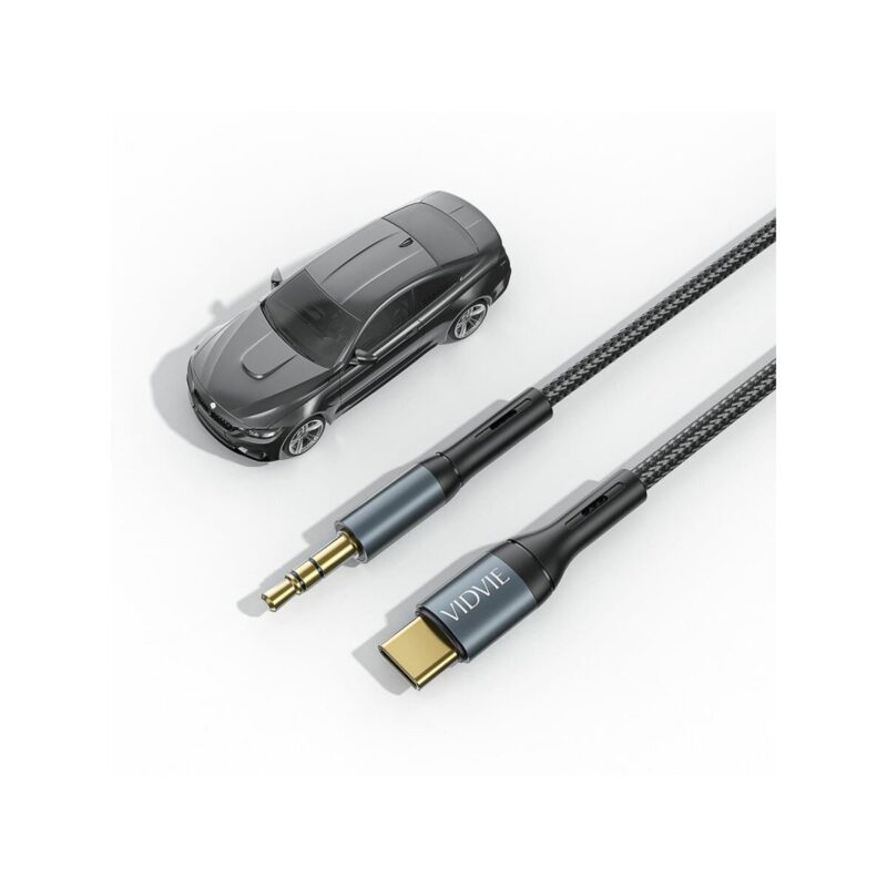 Kabel VIDVIE AL1111 Jack 3.5mm/Type C 1.8m czarny