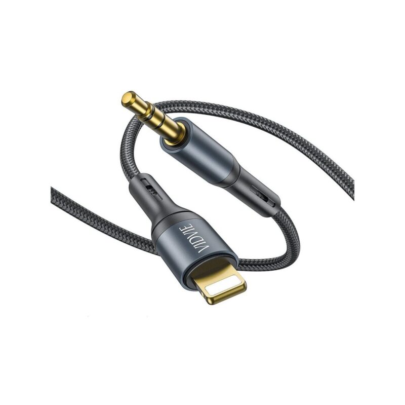 Kabel VIDVIE AL1112 Jack 3.5mm/iPhone 1.8m czarny