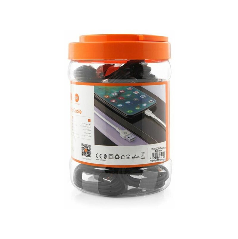 Kabel VIDVIE DC09 USB/Micro 2.1A, 1m czarny 30 szt.