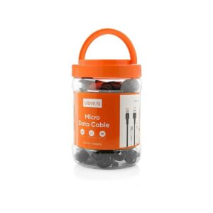 Kabel VIDVIE DC09 USB/Micro 2.1A, 1m czarny 30 szt.