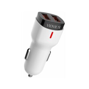 Ładowarka samochodowa VIDVIE S-CC06 2xUSB 2.4A biały