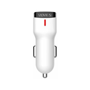 Ładowarka samochodowa VIDVIE S-CC06 2xUSB + kabel Micro 2.4A biały