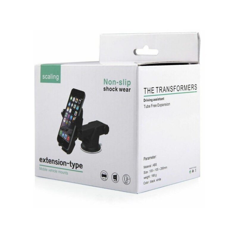 Uchwyt samochodowy ML028 do szyby czarny