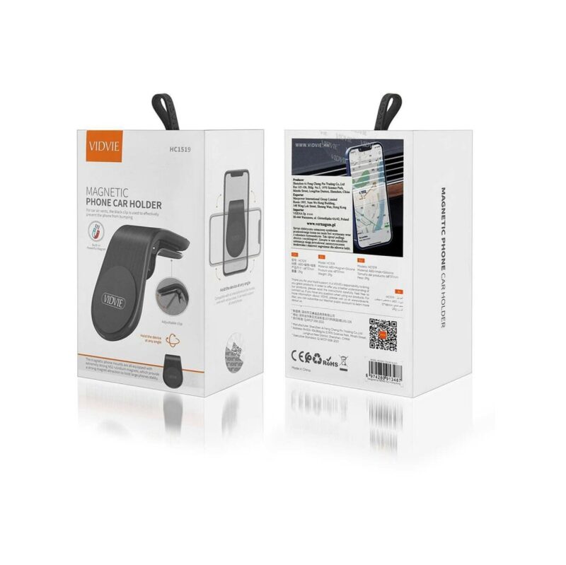 Uchwyt samochodowy VIDVIE HC1519 Magnetyczny Do Kratki czarny