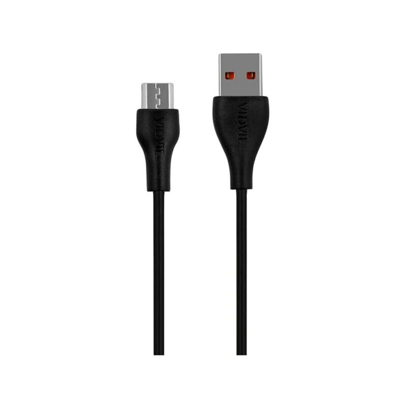 Ładowarka sieciowa VIDVIE PLE249 1xUSB + kabel Micro 3A 18W QC 3.0 czarny