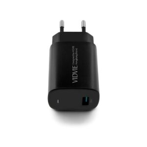 Ładowarka sieciowa VIDVIE PLE249 1xUSB + kabel Micro 3A 18W QC 3.0 czarny