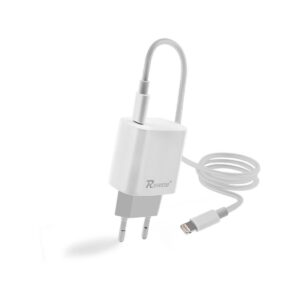 Ładowarka sieciowa REVERSE U58 1xType C + kabel Type C/iPhone 3A, 20W, Power Delivery biały