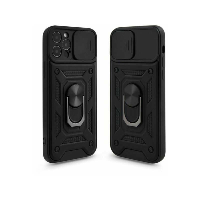 Etui SLIDE RING do Samsung S21 FE czarny