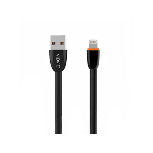 Kabel VIDVIE CB411 USB/iPhone 2.1A, 1m czarny