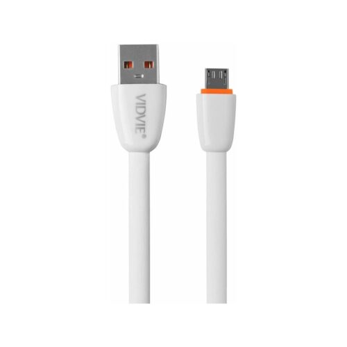 Kabel VIDVIE CB411 USB/Micro 2.1A, 1m biały