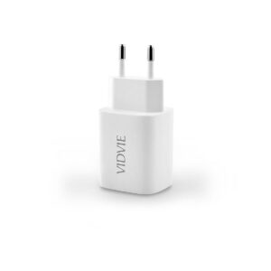 Ładowarka sieciowa VIDVIE PLE250 2xUSB 2.4A biały