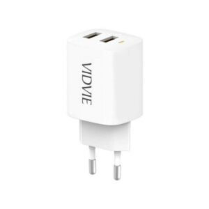 Ładowarka sieciowa VIDVIE PLE250 2xUSB 2.4A biały