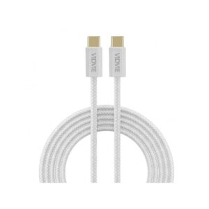 Kabel VIDVIE CB4011 Type C/Type C 5A 100W, 1.2 m biały
